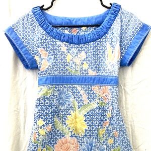 Batik Indonesian Dress Traditional Fashion Beautiful Flower Multicolor Sz.Small